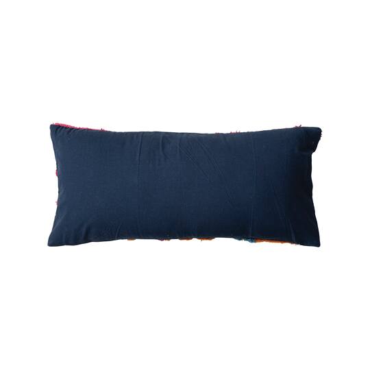 Hello Honey® 27" x 12" Botanical Embroidered & Tufted Fabric Lumbar Pillow